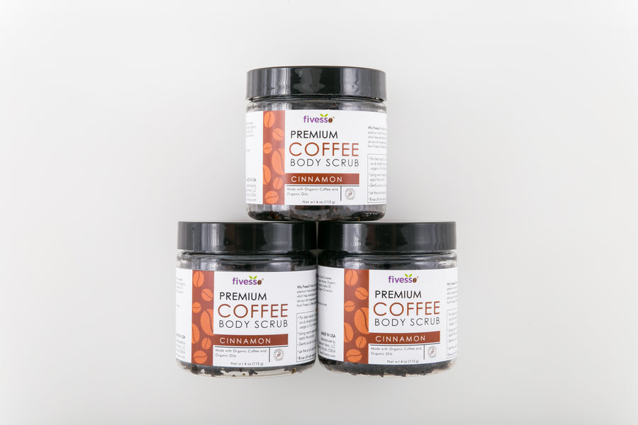 Cinnamon - Premium Coffee Scrubs (Pack of 3)