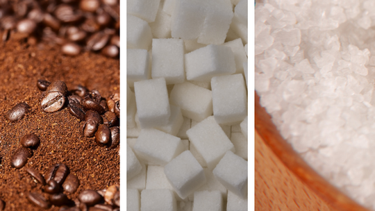 COFFEE, SUGAR & SALT SCRUBS