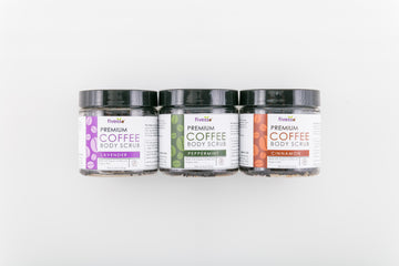 Variety Organic Coffee Body Scrub Package (Pack of 3)