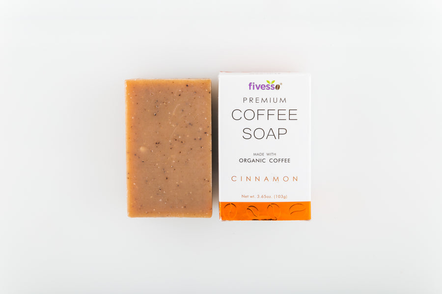 Fivesso Starter Package: Organic Coffee Soap and Coffee Body Scrub