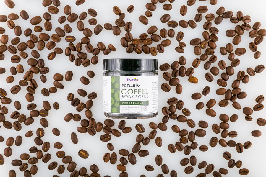 Fivesso Starter Package: Organic Coffee Soap and Coffee Body Scrub