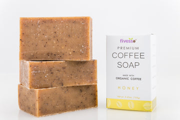 Honey - Premium Coffee Soap Bar (Pack of 3 Bars)